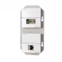 Supporto per presa RJ-45 + HDMI Kindermann 7456 000 544