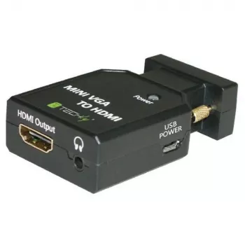 Techly mini convertitore VGA e audio a HDMI IDATA VGA-HDMINI