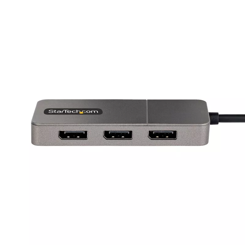 StarTech.com adattatore multi-monitor USB-C a 3 porte, hub MST da USB Type-C a 3x DisplayPort 1.4, extender/splitter per display laptop triple 4K 60Hz, HDR, cavo integrato extra-long - solo Windows