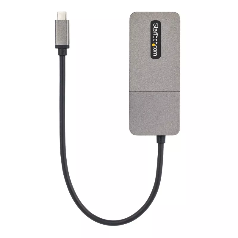 StarTech.com adattatore multi-monitor USB-C a 3 porte, hub MST da USB Type-C a 3x DisplayPort 1.4, extender/splitter per display laptop triple 4K 60Hz, HDR, cavo integrato extra-long - solo Windows