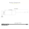 StarTech.com adattatore multi-monitor USB-C a 3 porte, hub MST da USB Type-C a 3x DisplayPort 1.4, extender/splitter per display laptop triple 4K 60Hz, HDR, cavo integrato extra-long - solo Windows