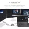 StarTech.com adattatore multi-monitor USB-C a 3 porte, hub MST da USB Type-C a 3x DisplayPort 1.4, extender/splitter per display laptop triple 4K 60Hz, HDR, cavo integrato extra-long - solo Windows