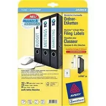 Etichette per stampante Avery L4760-25 bianco
