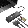 Techly IADAP-USBC-935 docking station/replicatore di porte per laptop con filo USB 3.2 Gen 1 (3.1 Gen 1) Type-C nero
