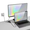 Techly IADAP-USBC-935 docking station/replicatore di porte per laptop con filo USB 3.2 Gen 1 (3.1 Gen 1) Type-C nero