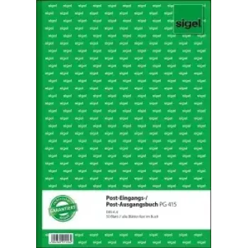Sigel PG415 registro modulare posta in entrata/uscita, A4, 50 fogli
