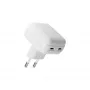 Caricabatterie da parete d bramante re-charge Pro EU piatto 2×USB-C 20W bianco (per interni)