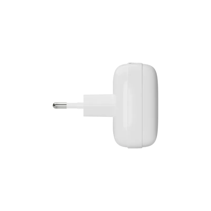 Caricabatterie da parete d bramante re-charge Pro EU piatto 2×USB-C 20W bianco (per interni)