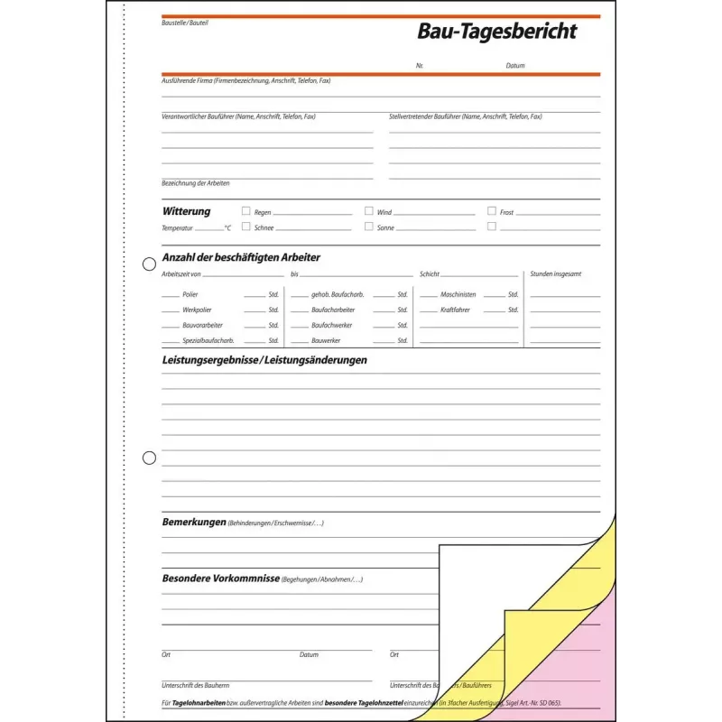 Modulo commerciale Sigel SD063 verde A4 120 fogli