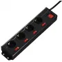 Hama 137257 prolunga elettrica 1,4 m 4 prese AC per interni bianca