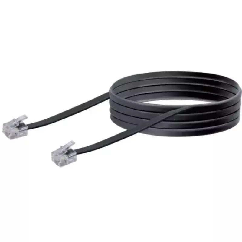 Cavo di rete Schwaiger 6,0 m RJ-11 - RJ-11 6 m nero