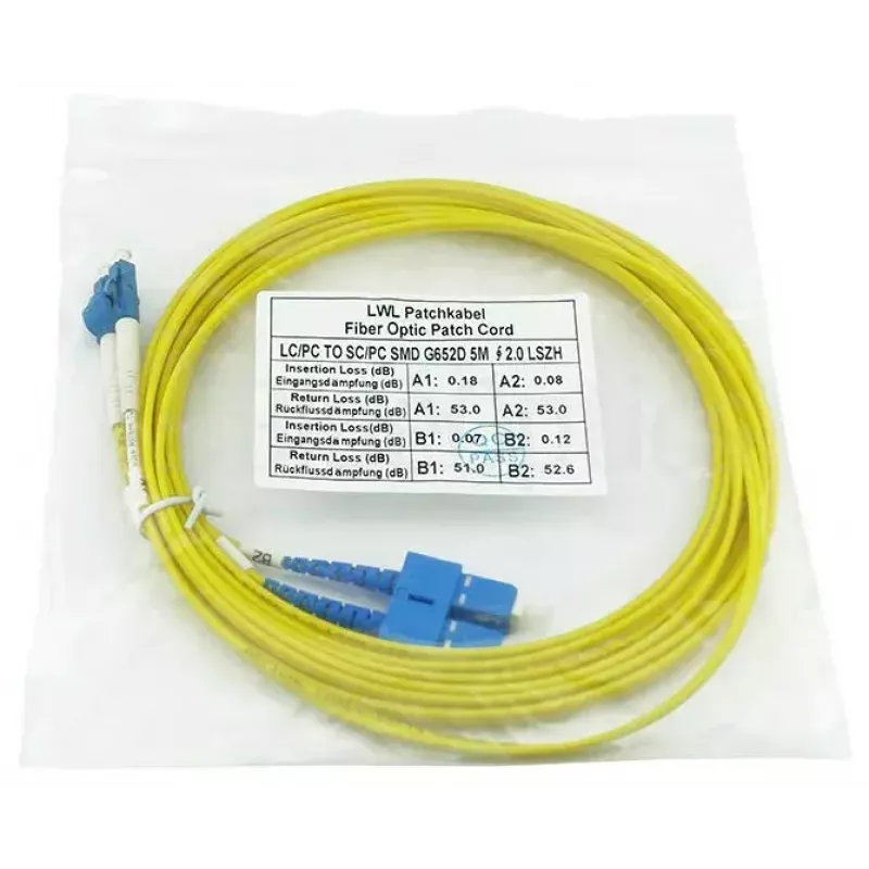 Cavo in fibra ottica InfiniBand BlueOptics SFP3132BU5MK 5 m LC SC