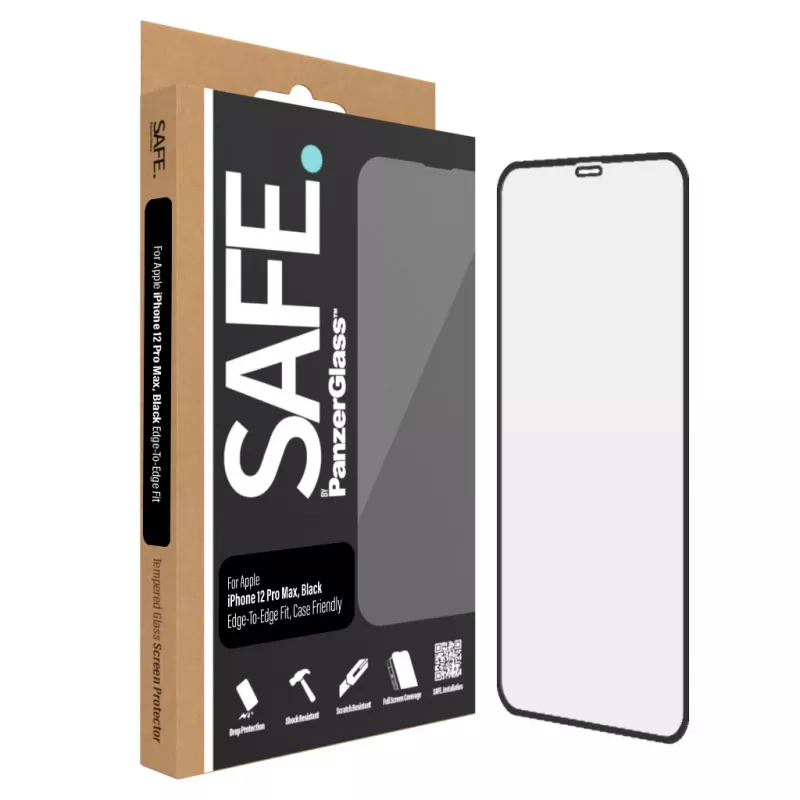 Pellicola protettiva per schermo PanzerGlass SAFE. by ® Apple iPhone 12 Pro Max senza bordi antigraffio e antiurto