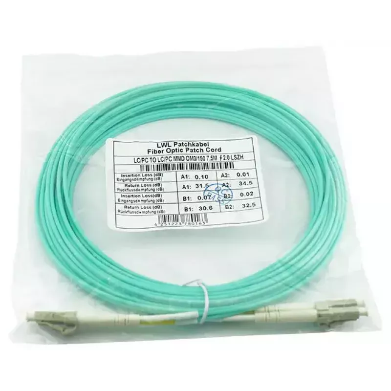 Cavo in fibra ottica InfiniBand BlueOptics SFP3131EU2MK 2 m LC acquamarina
