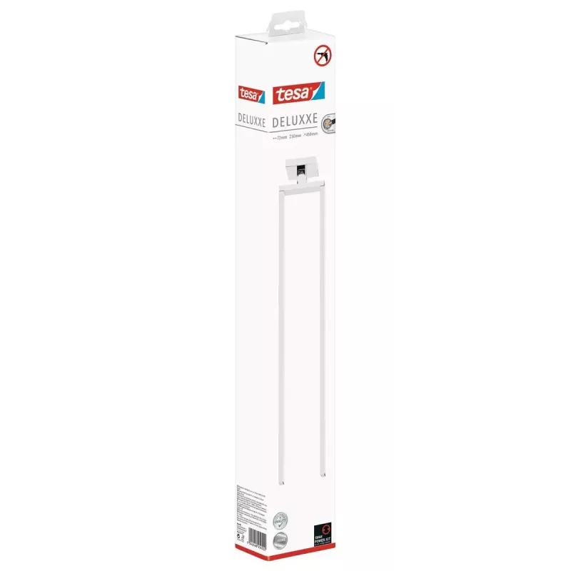 Portasciugamani a parete TESA DELUXXE larghezza 72 mm profondità 450 mm altezza 50 mm