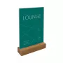 Portacartellini Sigel TA254 A5 acrilico marrone trasparente 150 mm 235 mm
