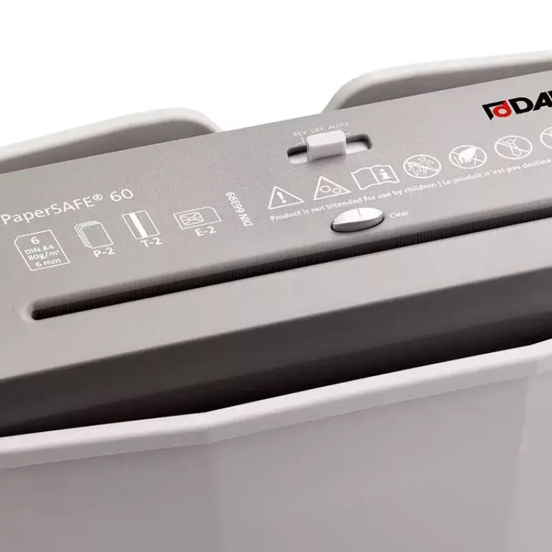 Distruggidocumenti Dahle PaperSAFE 60 taglio a strisce 70 dB 22 cm grigio
