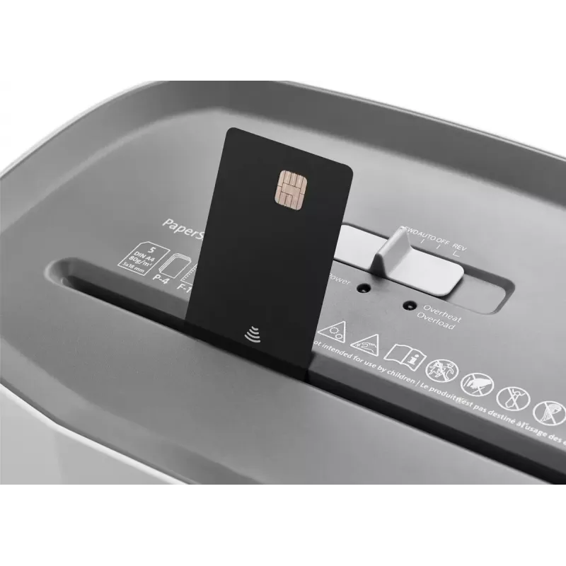 Distruggidocumenti Dahle PaperSAFE 100 taglio a croce 70 dB 22 cm grigio bianco