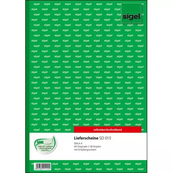Modulo commerciale Sigel SD015 A4 bianco giallo 80 fogli