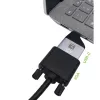 Techly IADAP USBC-VGAC adattatore grafico USB 1920 x 1200 pixel nero, argento
