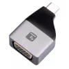 Techly IADAP USBC-VGAC adattatore grafico USB 1920 x 1200 pixel nero, argento