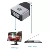 Techly IADAP USBC-VGAC adattatore grafico USB 1920 x 1200 pixel nero, argento