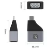 Techly IADAP USBC-VGAC adattatore grafico USB 1920 x 1200 pixel nero, argento