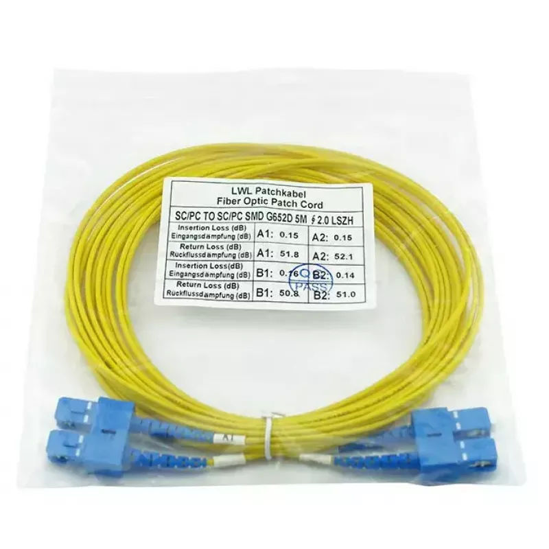 BlueOptics SFP3232BU2MK cavo in fibra ottica InfiniBand 2 m SC giallo