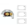 Kindermann Konnect Design Click piastra di collegamento altoparlanti, morsetti a vite (7456000414)