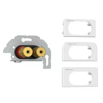 Kindermann Konnect Design Click piastra di collegamento altoparlanti, morsetti a vite (7456000414)