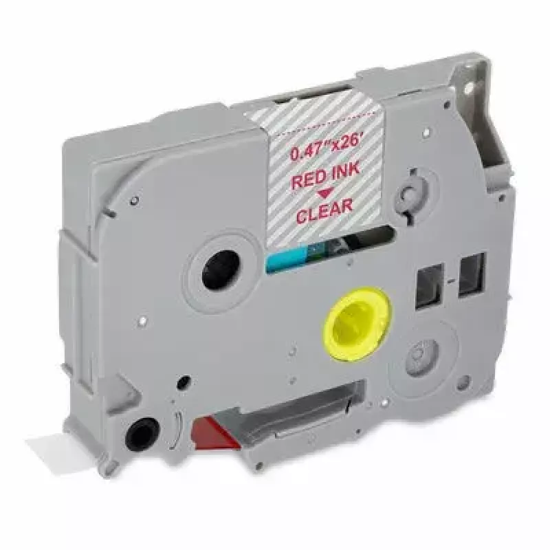 Nastro per stampante MediaRange MRBTZ132 rosso 1,2 cm 8 m