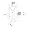 Supporto a parete per TV Schwaiger LWH14225 513 nero