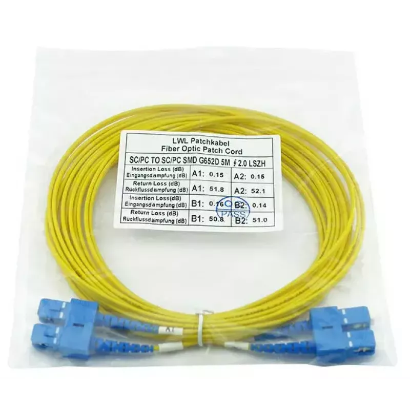 BlueOptics CAB-SMF-SC-SC-2-BO Cavo in fibra ottica InfiniBand 2 m SC SC G.657.A1