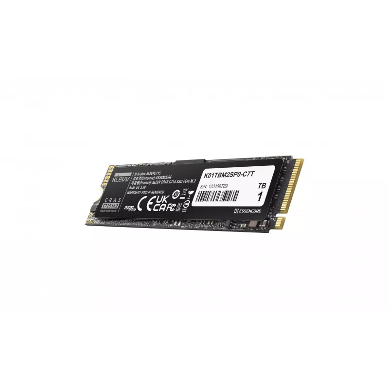Unità SSD KLEVV 1 TB M.2 2280 PCIe Gen3 NVMe K01TBM2SP0-C7T