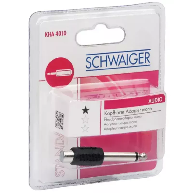 Adattatore RCA Schwaiger KHA4010 533 6,3 mm nero