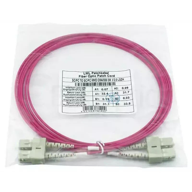 Cavo in fibra ottica BlueOptics SFP3232FU0.5MK 0,5 m SC OM4
