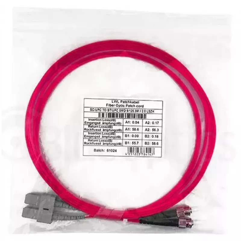 Cavo in fibra ottica BlueOptics SFP3233FU0.5MK SC ST OM4 0,5 m magenta
