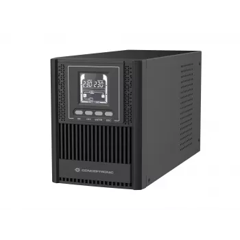 Conceptronic ZEUS52E1K 1000VA 900W UPS online tower, IEC, doppia conversione (online), 1 kVA, 900 W, sinusoidale, 220 V, 240 V