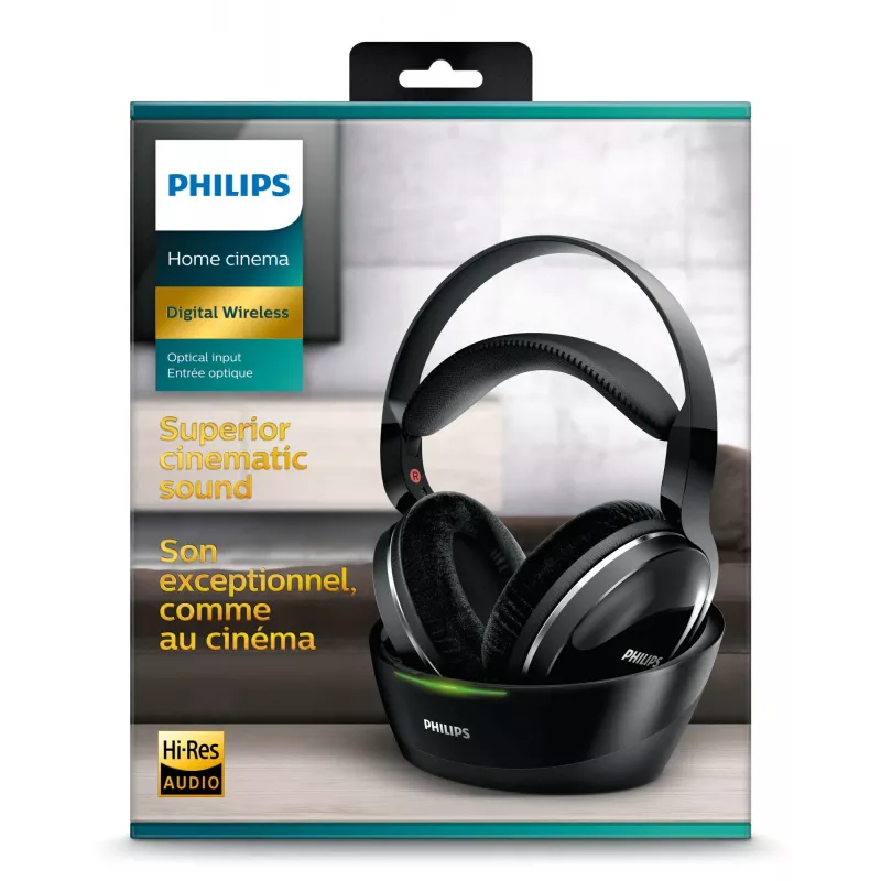 Philips SHD8850/12 cuffie/headset wireless archetto musica nero