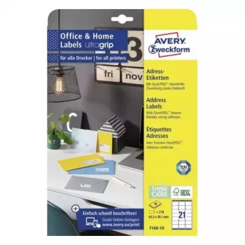 Etichetta adesiva rettangolare Avery 7160-10