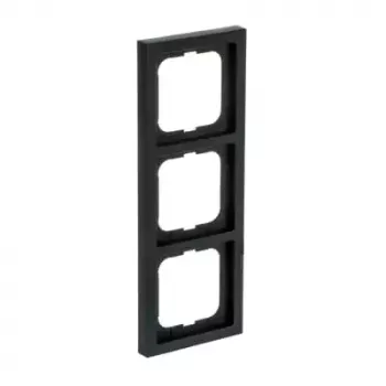 Busch-Jaeger placca di copertura 1723-885K nero, termoplastica, senza viti, 80×222×11 mm