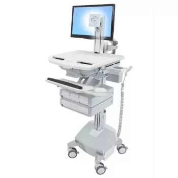 Carrello multimediale Ergotron StyleView alluminio grigio bianco