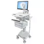 Carrello multimediale Ergotron StyleView alluminio grigio bianco