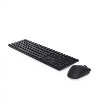 DELL Pro Tastiera e mouse - KM5221W - UK (QWERTY) - nero, full-size (100%), wireless, RF Wireless, QWERTY, nero, mouse incluso