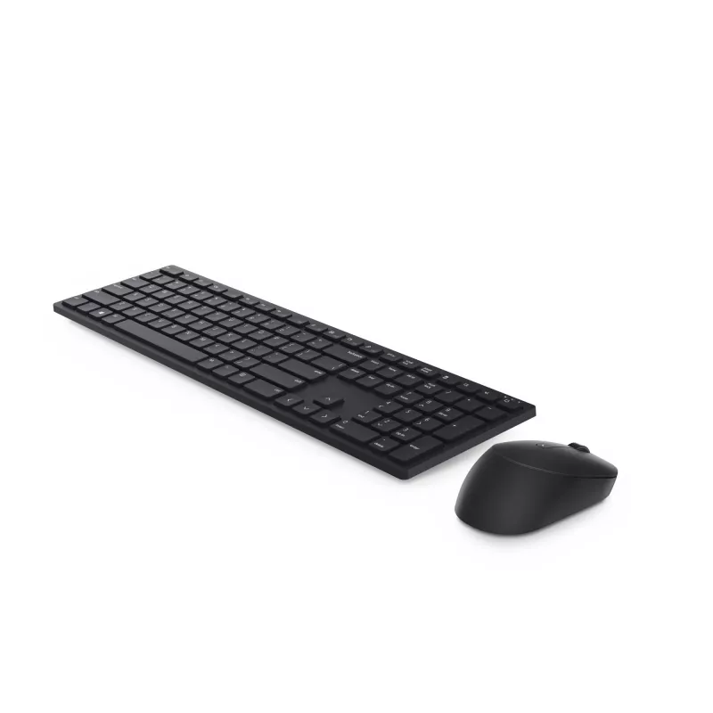 DELL Pro Tastiera e mouse - KM5221W - UK (QWERTY) - nero, full-size (100%), wireless, RF Wireless, QWERTY, nero, mouse incluso