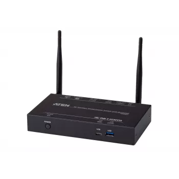 ATEN 4K Wireless Presentation Switch Quad View desktop nero