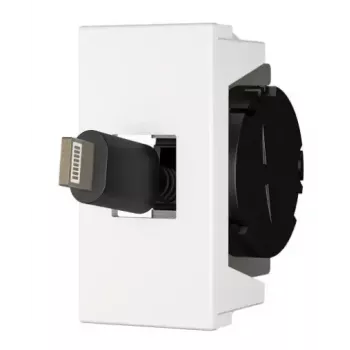 Presa USB C Kindermann 7464000620 nero bianco