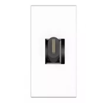 Presa USB C Kindermann 7464000620 nero bianco