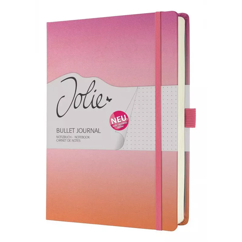 Quaderno Sigel Jolie JB103 A5+ 100 fogli arancione rosa