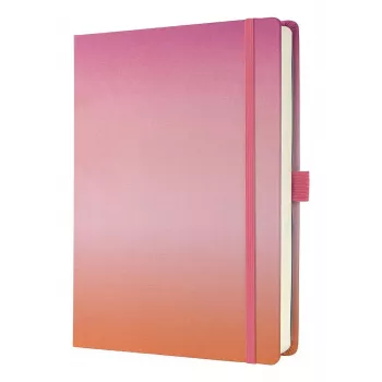 Quaderno Sigel Jolie JB103 A5+ 100 fogli arancione rosa